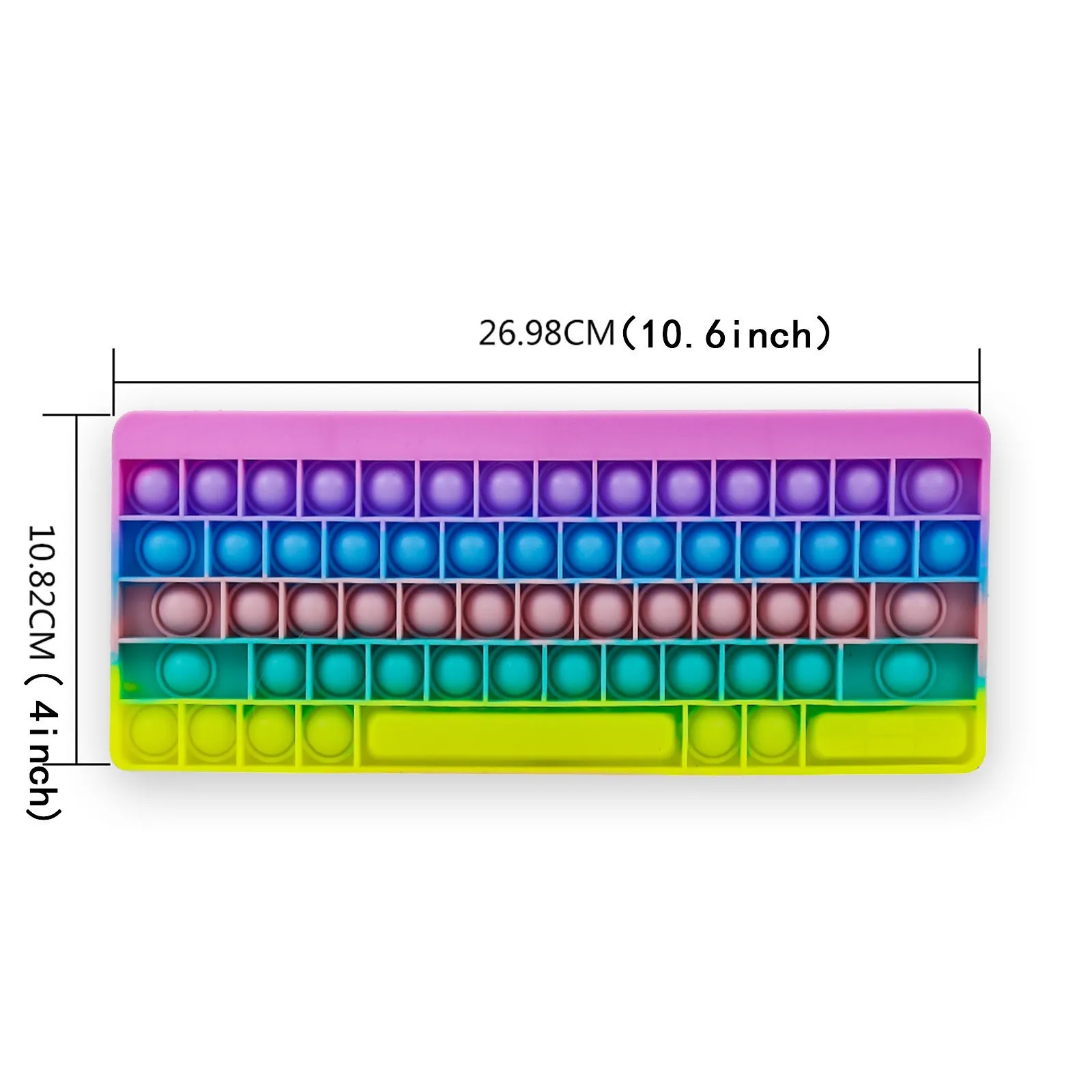 Игрушка-антистресс для взрослых, силиконовая сенсорная декомпрессионная настольная головоломка, игрушка для декомпрессии с клавиатурой, 27... 
Игрушка-антистресс для взрослых, силиконовая сенсорная декомпрессионная настольная головоломка, игрушка для декомпрессии с клавиатурой, 27...