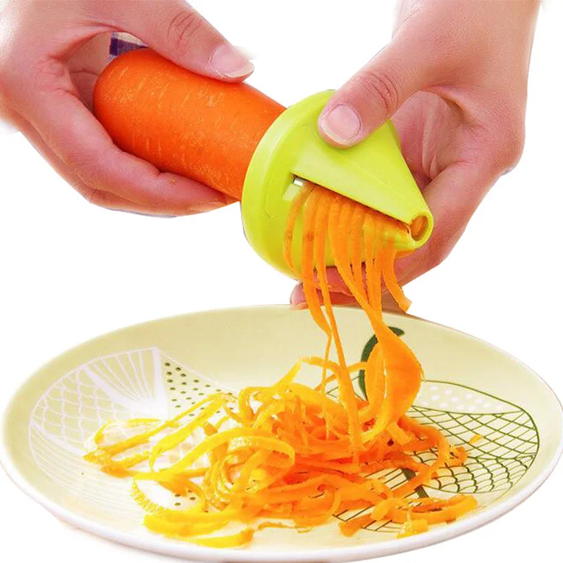 Portable Vegetable Slicer Plastic Fruit Peeler Handheld Spiral Cutter Grater Salad Carrot Shred Device Kitchen Tools
Portable Vegetable Slicer Plastic Fruit Peeler Handheld Spiral Cutter Grater Salad Carrot Shred Device Kitchen Tools
