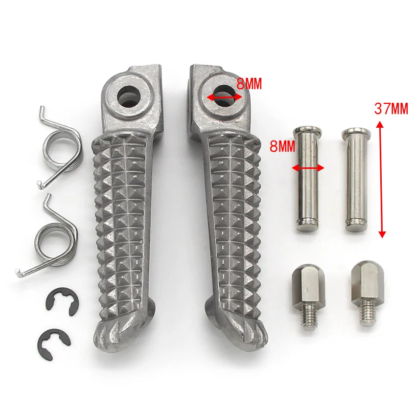 Motorcycle Front Foot Pegs Footrest For Yamaha 4XV-27420-00 01 R 4XV-27410-00 01 L 5JJ-27420-00 R 5JJ-27410-00 5VY-27420-00 R
Motorcycle Front Foot Pegs Footrest For Yamaha 4XV-27420-00 01 R 4XV-27410-00 01 L 5JJ-27420-00 R 5JJ-27410-00 5VY-27420-00 R