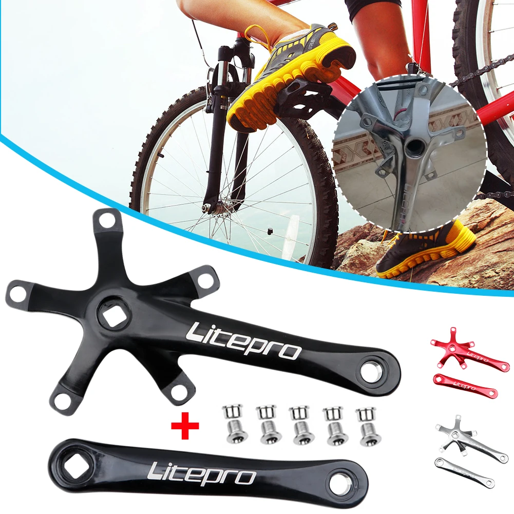 1Pair Bicycle Crank Arms 170 Mm 130 BCD Aluminum Alloy Folding Bike Crank Arms With 5 Crank Bolts Chainring No Include
1Pair Bicycle Crank Arms 170 Mm 130 BCD Aluminum Alloy Folding Bike Crank Arms With 5 Crank Bolts Chainring No Include