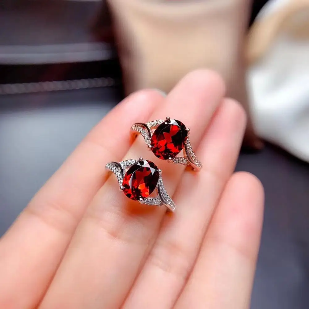 2020 new natural garnet gem ring for women silver jewelry real 925 silver gold plated party gift good color lucky birthstone
2020 new natural garnet gem ring for women silver jewelry real 925 silver gold plated party gift good color lucky birthstone