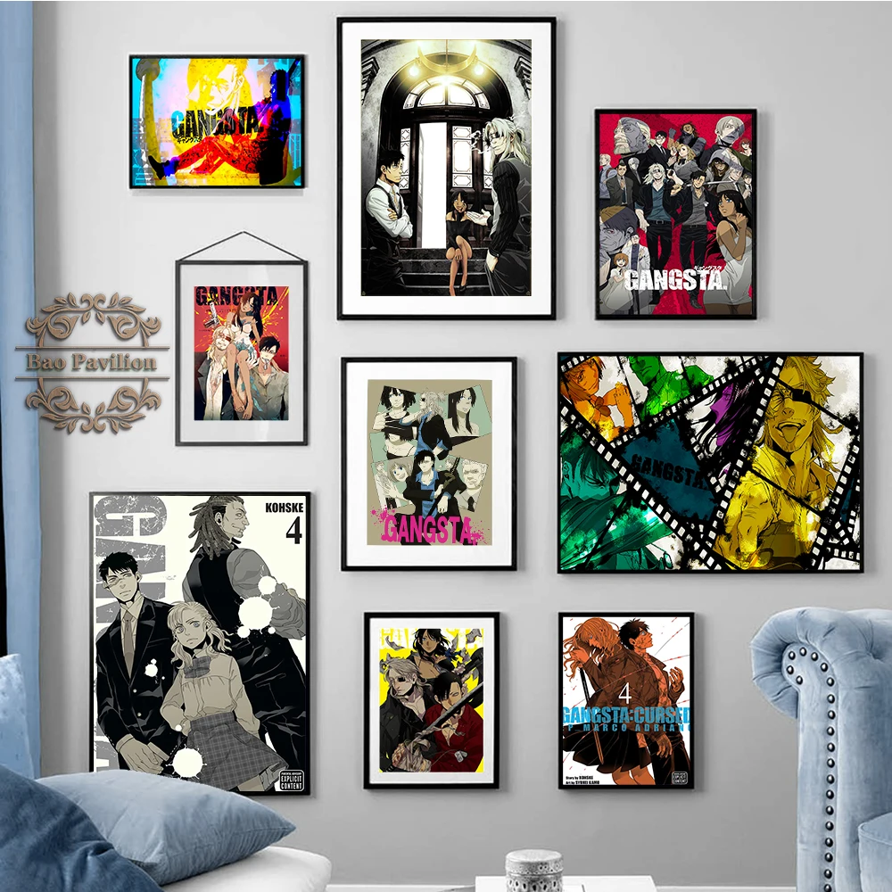 Gangsta Anime Poster Japanese Manga Character Print Art Canvas Painting Modern Otaku Bedroom Living Room Home Decor Wall Picture
Gangsta Anime Poster Japanese Manga Character Print Art Canvas Painting Modern Otaku Bedroom Living Room Home Decor Wall Picture