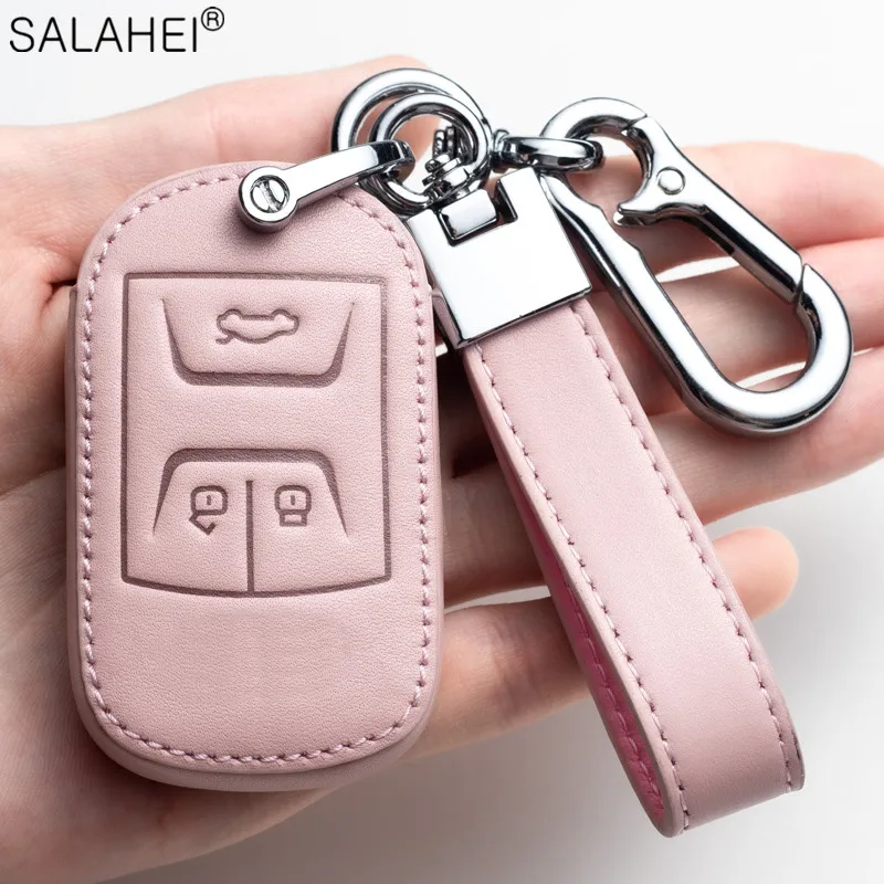Кожаный чехол для автомобильных ключей Chery A5 Arrizo E3 E5 A3 Tiggo 3 5 7 8 5X eQ7 7Pro gx Fulwin2 Eastar 2019