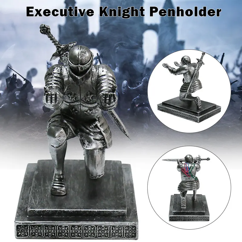 Подставка для ручек Armor Knight с мечом, аксессуар на одно положение колена, средневековая тема, полимерное украшение для офиса MDJ998
Подставка для ручек Armor Knight с мечом, аксессуар на одно положение колена, средневековая тема, полимерное украшение для офиса MDJ998