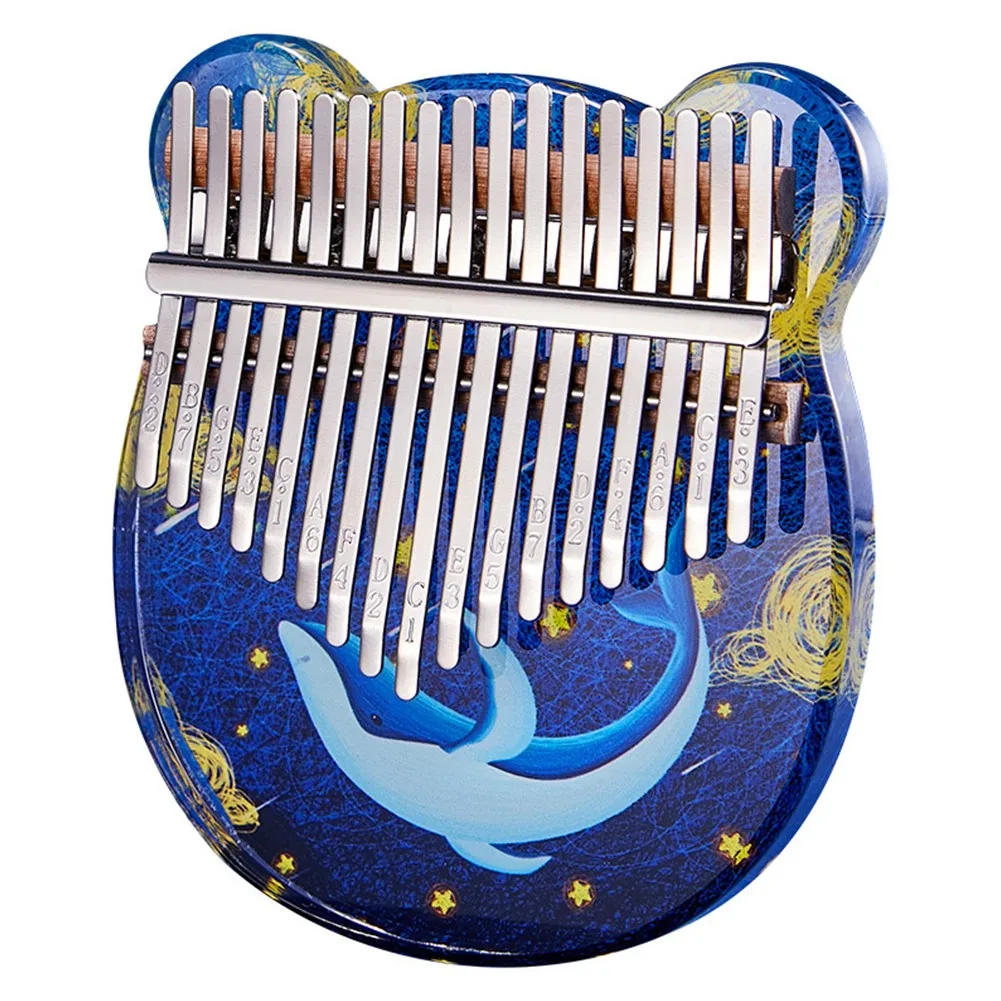 17 Keys Kalimba Finger Piano Whale Starry Pattern With Bag Tuning Hammer Soild Wood Thumb Piano
17 Keys Kalimba Finger Piano Whale Starry Pattern With Bag Tuning Hammer Soild Wood Thumb Piano