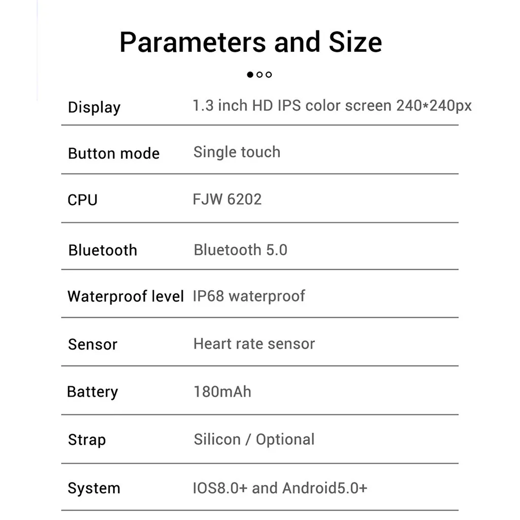 Smart Watch R7 Women Man Heart Rate Blood Oxygen Pressure Bracelet Ip68 Sport Fitness Tracker Smartwatch For Ios Android # Aa
Smart Watch R7 Women Man Heart Rate Blood Oxygen Pressure Bracelet Ip68 Sport Fitness Tracker Smartwatch For Ios Android # Aa