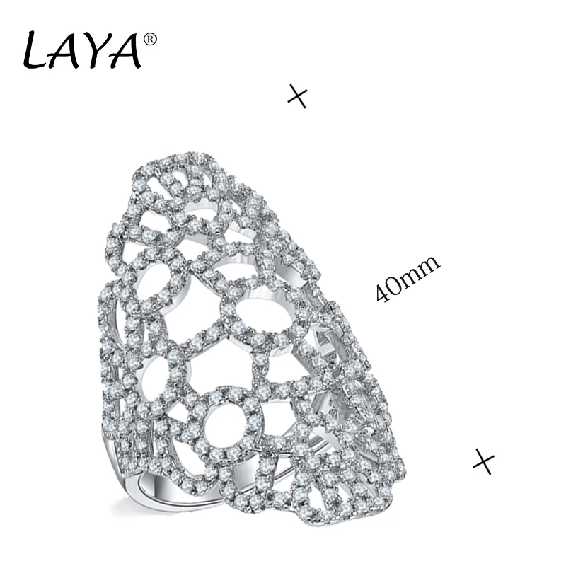 LAYA 925 Sterling Silver 2021 Fashion New Style Clear Zircon Ring For Women's Wedding Gift Elegant High Quality Classic Jewelry
LAYA 925 Sterling Silver 2021 Fashion New Style Clear Zircon Ring For Women's Wedding Gift Elegant High Quality Classic Jewelry
