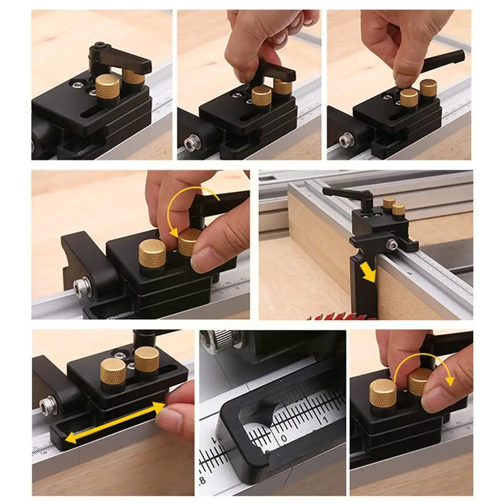 Miter Track Stop Track Limit For T-Slot T-Tracks Stop Tools Locator Manual Alloy 6061 DIY Chute Woodworking Aluminum Limite N2Z7
Miter Track Stop Track Limit For T-Slot T-Tracks Stop Tools Locator Manual Alloy 6061 DIY Chute Woodworking Aluminum Limite N2Z7