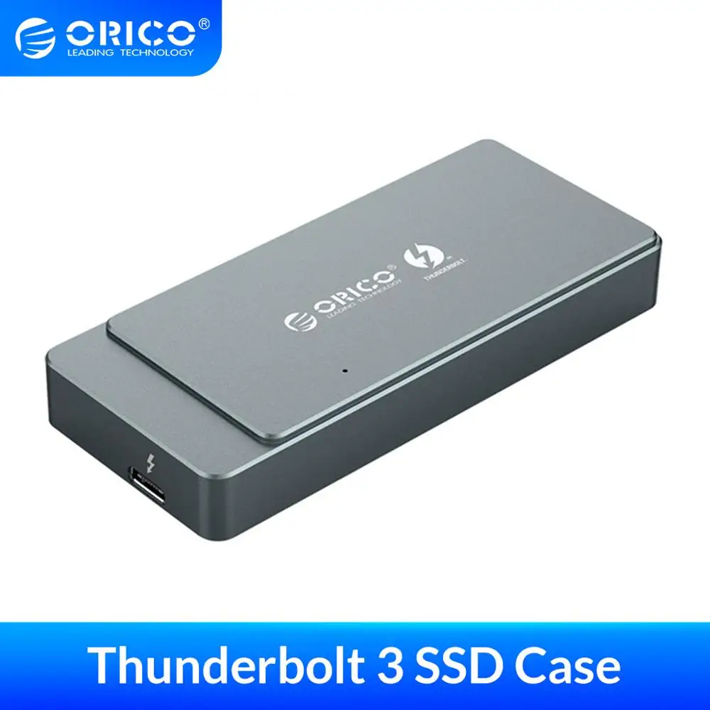 Фото Корпус ORICO M.2 NVME SSD Thunderbolt 3 40 гбит/с чехол поддержка 2 ТБ алюминия с C - купить