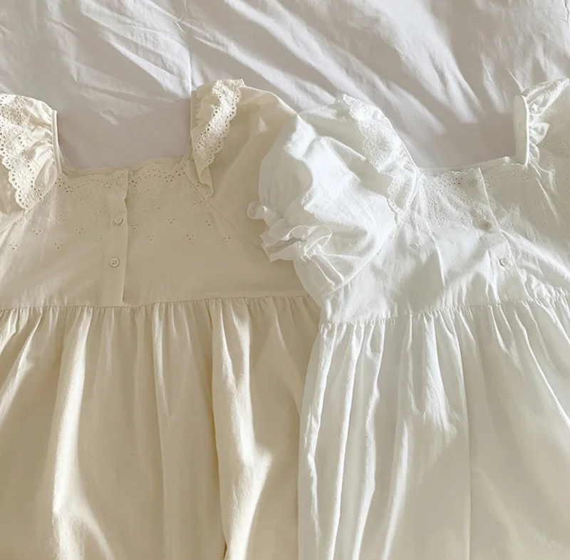 2021 new Sweet Student Sleepwear Sleepshirt Summer Short Sleeve Cotton Nightgowns Women Loose Long Night Dress Female Nightwear
2021 new Sweet Student Sleepwear Sleepshirt Summer Short Sleeve Cotton Nightgowns Women Loose Long Night Dress Female Nightwear