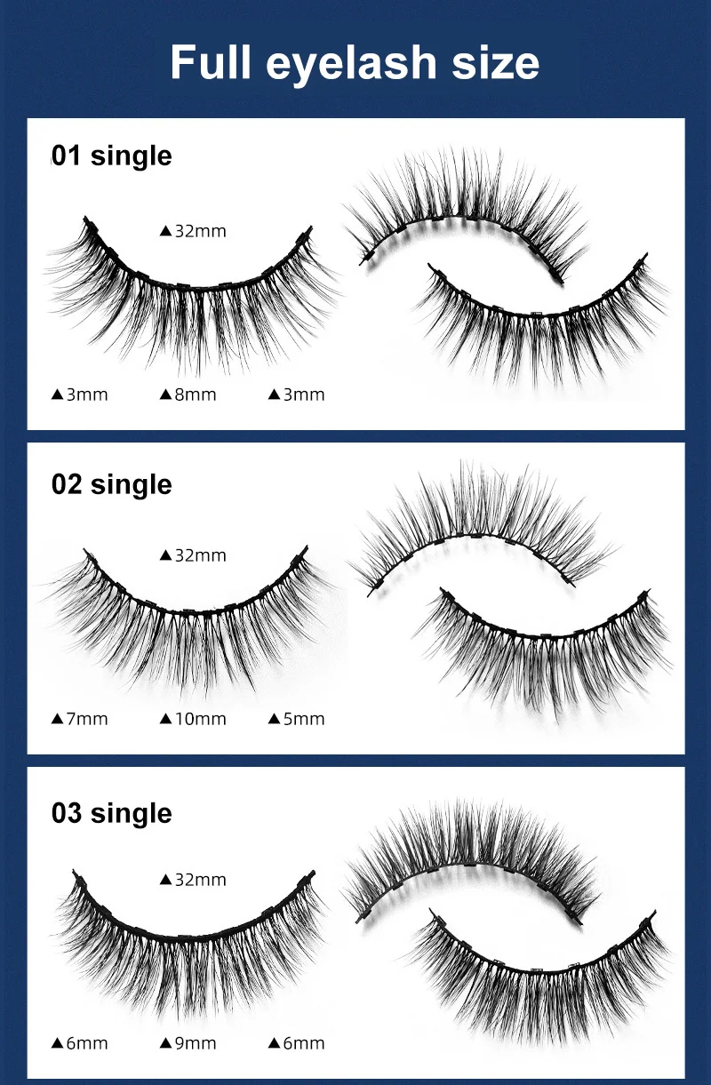 Waterproof Magnetic Eyelashes Set With Scissor Tweezer Maquiagem Natural Look Protein Care Solution Eyelash Extension TSLM1
Waterproof Magnetic Eyelashes Set With Scissor Tweezer Maquiagem Natural Look Protein Care Solution Eyelash Extension TSLM1