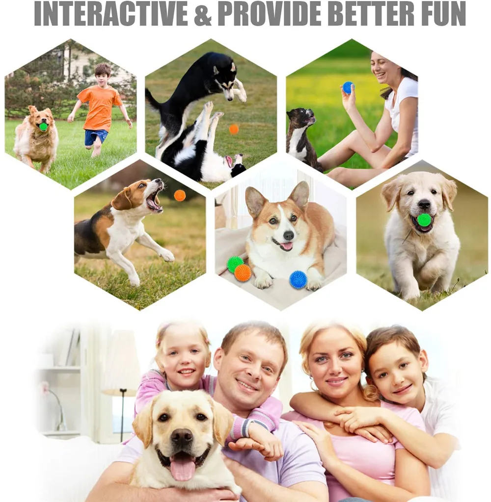 Squeaky Small Dog Toys Puppy Toys Dog Chew Toy for Small medium Dogs Interactive Durable Bouncy Spike Toys Chewing Dog Balls
Squeaky Small Dog Toys Puppy Toys Dog Chew Toy for Small medium Dogs Interactive Durable Bouncy Spike Toys Chewing Dog Balls