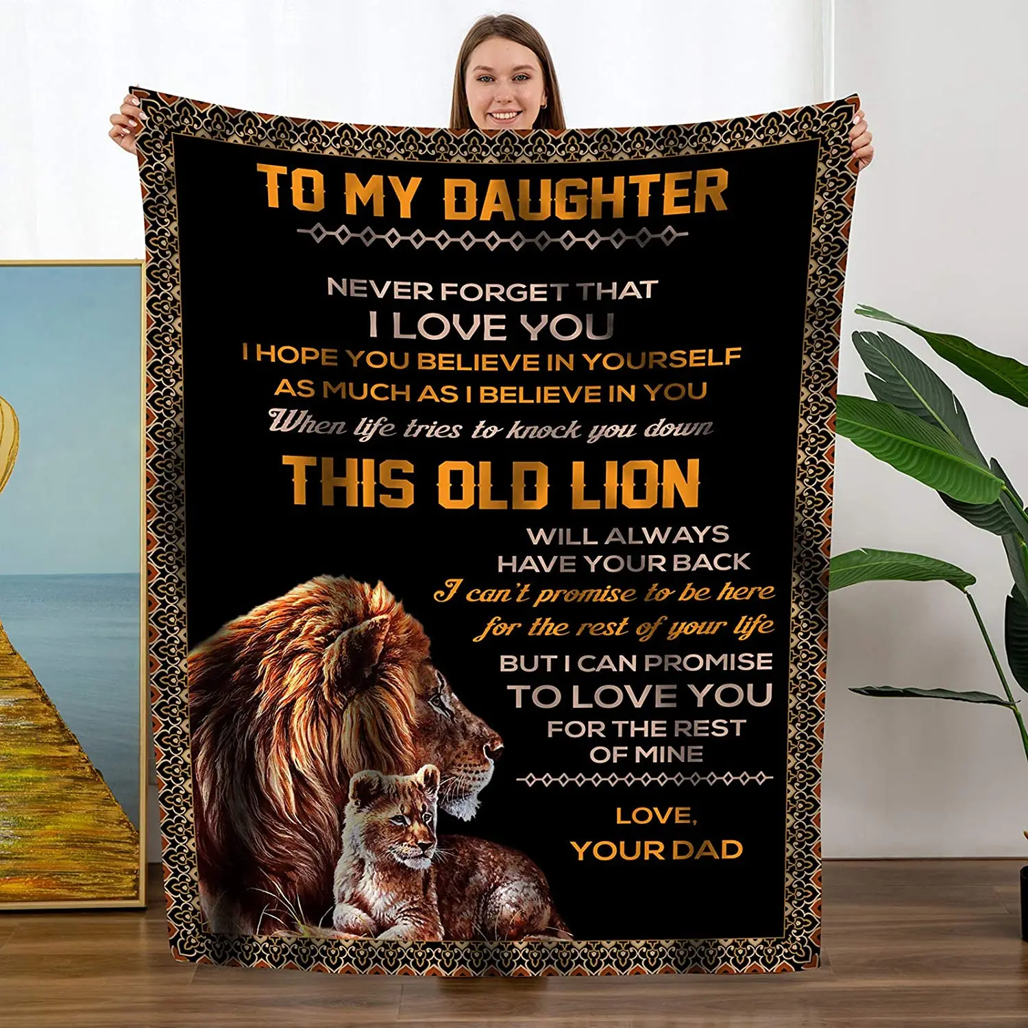 Throw Blanket - to my daughter blanket Fleece Throw Blanket,Super Soft Ultra-Soft Micro Fleece Blanket for Bedroom SOFE Couch
Throw Blanket - to my daughter blanket Fleece Throw Blanket,Super Soft Ultra-Soft Micro Fleece Blanket for Bedroom SOFE Couch