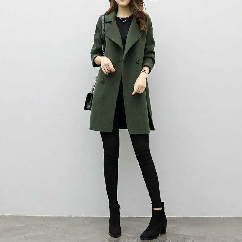 Autumn Winter Women Casual Coats Turn-down Collar Warm Long Sleeve Slim Lapel Cardigan Outwear NIN668
Autumn Winter Women Casual Coats Turn-down Collar Warm Long Sleeve Slim Lapel Cardigan Outwear NIN668