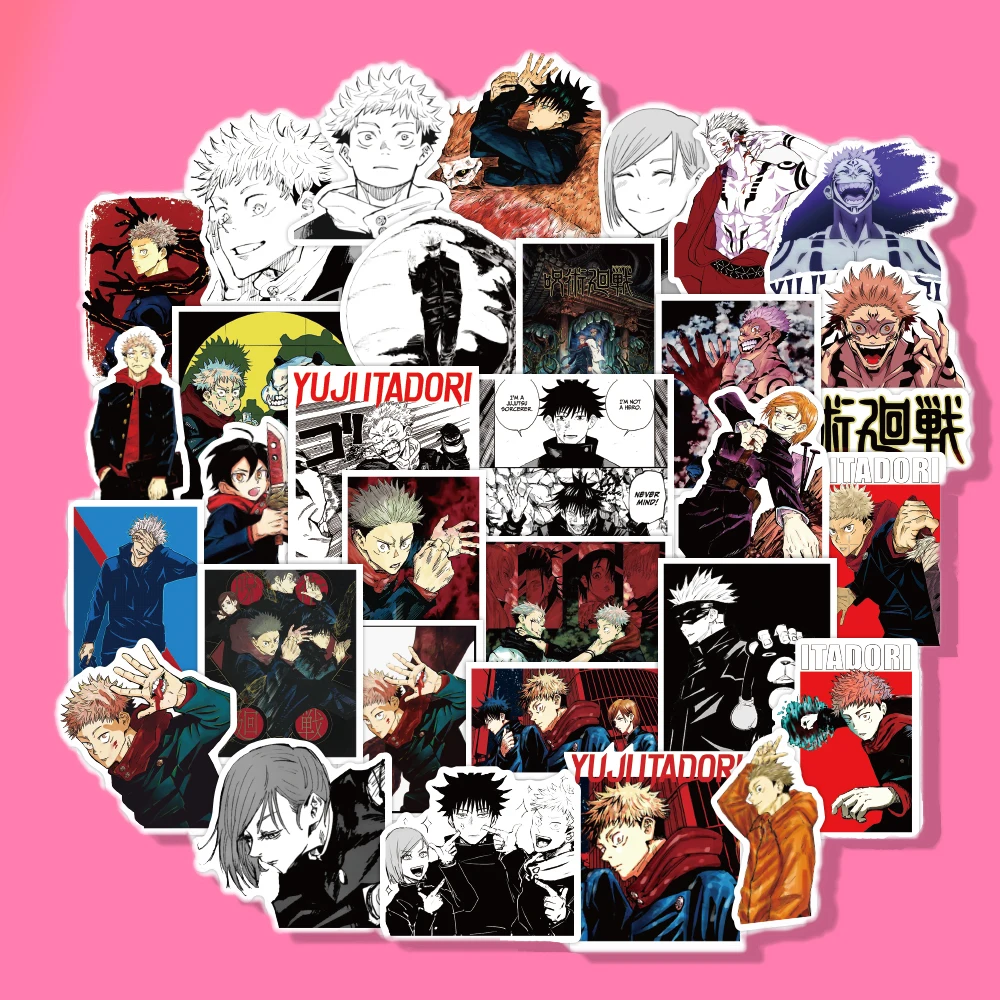 50Pcs/Pack Jujutsu Kaisen Anime Stickers Laptop Guitar Motorcycle Luggage Skateboard Bicycle Waterproof Sticker Kids Toys
50Pcs/Pack Jujutsu Kaisen Anime Stickers Laptop Guitar Motorcycle Luggage Skateboard Bicycle Waterproof Sticker Kids Toys