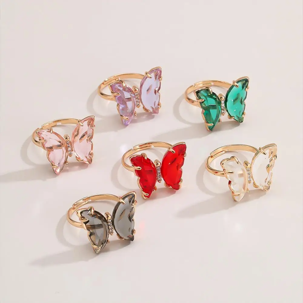 Butterfly Shining Acrylic Rings for Women Fashion Jewelry Opening Adjustable Butterfly Ring Wedding Ring Jewelry Gifts
Butterfly Shining Acrylic Rings for Women Fashion Jewelry Opening Adjustable Butterfly Ring Wedding Ring Jewelry Gifts