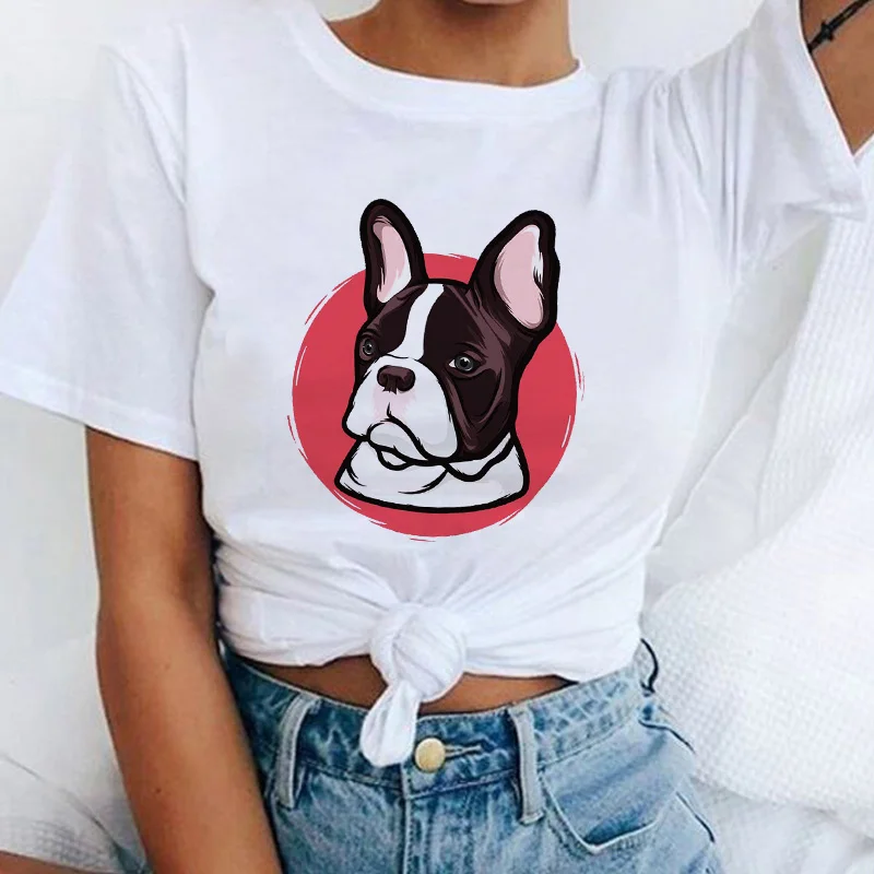 Kawaii Bulldog Cartoon T Shirt Women's T-shirt Cool Girl T-shirt Casual tshirt lady Clothing Top Harajuku Tshirt Female T shirt
Kawaii Bulldog Cartoon T Shirt Women's T-shirt Cool Girl T-shirt Casual tshirt lady Clothing Top Harajuku Tshirt Female T shirt