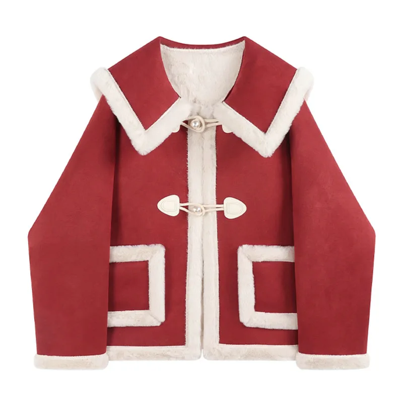 2022 Lamb Wool Patchwork Fur Parkas Jackets Loose Thick Warm Oversized Female Streetwear Harajuku Trendy Cotton-padded Coat
2022 Lamb Wool Patchwork Fur Parkas Jackets Loose Thick Warm Oversized Female Streetwear Harajuku Trendy Cotton-padded Coat