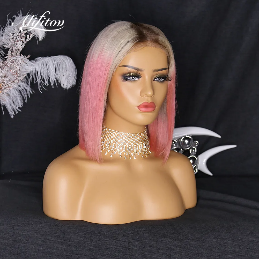 ALIFITOV Ombre розовые кружевные передние парики короткий парик Боб предварительно выщипанные волосы Remy человеческие волосы парики с темными кор...
ALIFITOV Ombre розовые кружевные передние парики короткий парик Боб предварительно выщипанные волосы Remy человеческие волосы парики с темными кор...