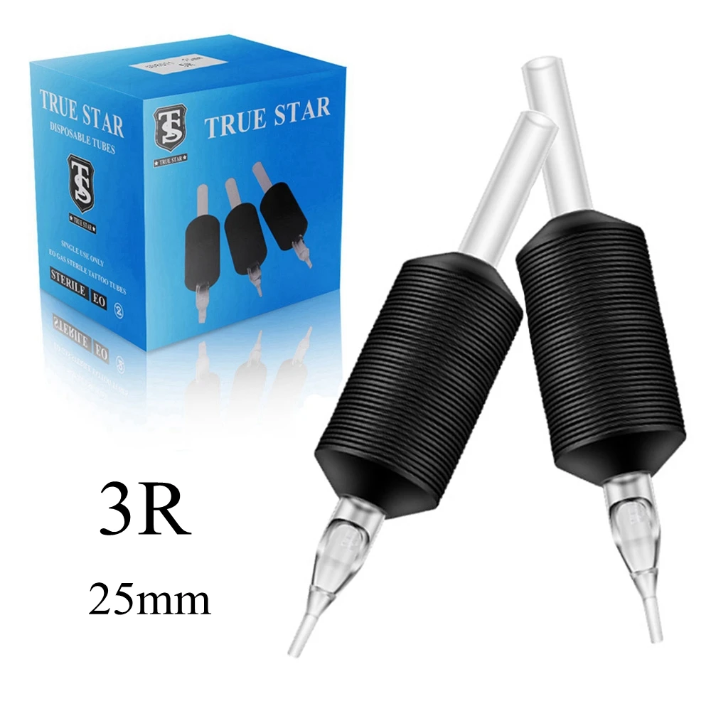3R Disposable Tattoo Grip 20Pcs Black Rubber Tubes Round Tattoo Tubes 25mm Tube with Long Clear Tips Soft for Tattoo Needle
3R Disposable Tattoo Grip 20Pcs Black Rubber Tubes Round Tattoo Tubes 25mm Tube with Long Clear Tips Soft for Tattoo Needle