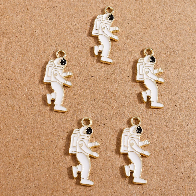 10pcs 11*25mm Alloy Enamel Astronaut Charms Pendants for Necklaces Earrings Bracelet Jewelry Making DIY Handmade Craft Accessory
10pcs 11*25mm Alloy Enamel Astronaut Charms Pendants for Necklaces Earrings Bracelet Jewelry Making DIY Handmade Craft Accessory