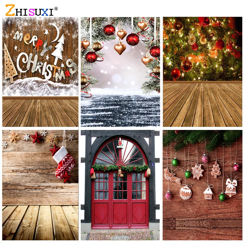 

ZHISUXI Christmas Theme Photography Background Snowman Christmas tree Children Backdrops For Photo Studio Props 21622 SLSD-02