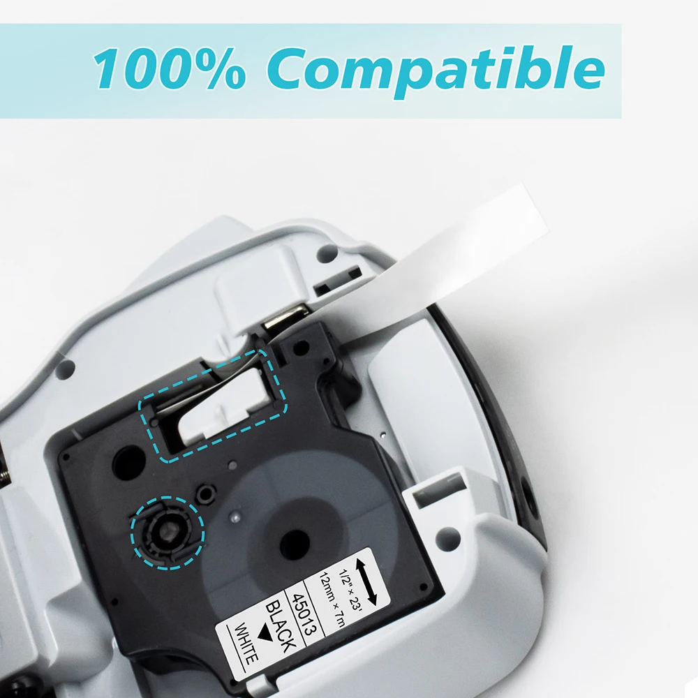 Topcolor 6PK 12mm Label Tape Replace Dymo D1 Tape 45013 45010 Compatible Dymo Tape Labeling Machine LM160 LM420P Label Printer
Topcolor 6PK 12mm Label Tape Replace Dymo D1 Tape 45013 45010 Compatible Dymo Tape Labeling Machine LM160 LM420P Label Printer