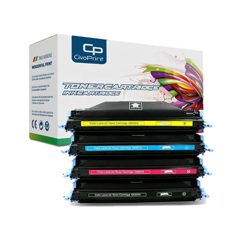 Civoprint Q6000A Q6001A Q6002A Q6003A совместим с Тонер картриджем HP q6000 6000a 124A Laserjet 1600 2600n 2605 2605n
