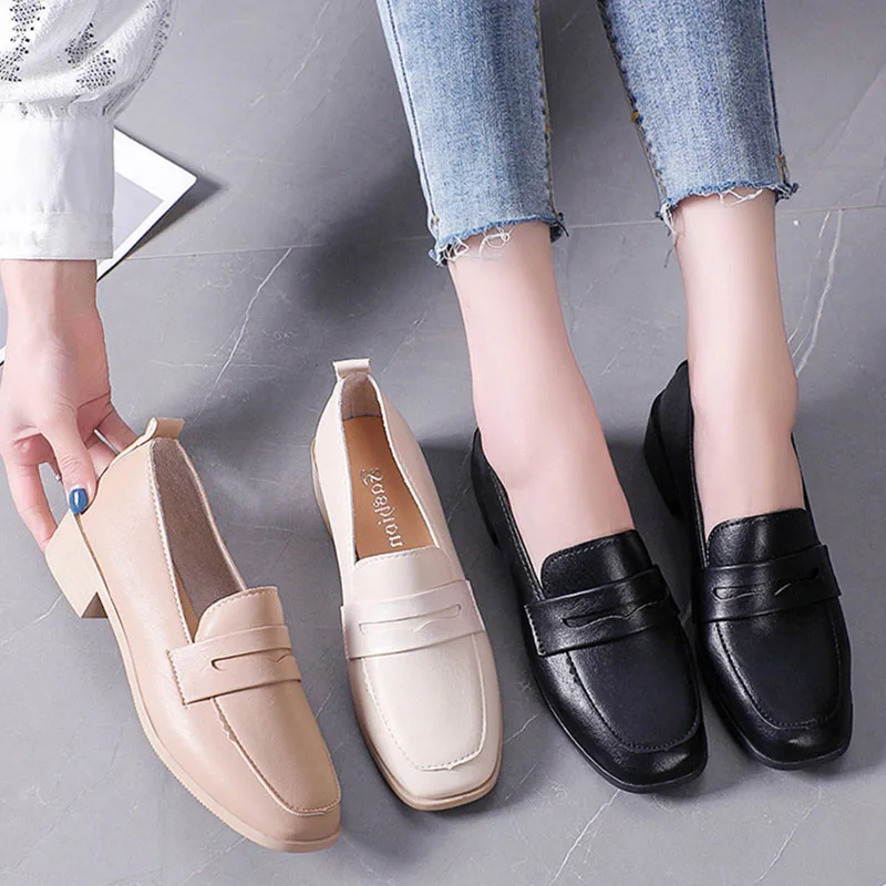 Casual Woman Shoe Black Flats Shallow Mouth Loafers With Fur Female Footwear Square Toe Soft On Heels Slip-on Dress Nurse
Casual Woman Shoe Black Flats Shallow Mouth Loafers With Fur Female Footwear Square Toe Soft On Heels Slip-on Dress Nurse