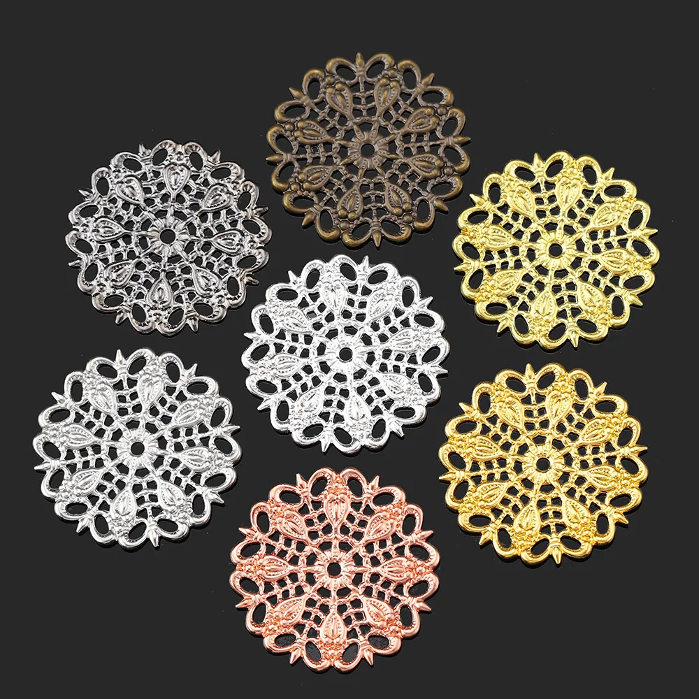 20pcs Flowers Filigree Wraps 25mm Hollow Out Peacock Feather Connectors Charm for Brooch Earrings Jewelry Making Components DIY
20pcs Flowers Filigree Wraps 25mm Hollow Out Peacock Feather Connectors Charm for Brooch Earrings Jewelry Making Components DIY