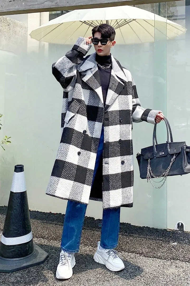 2020 Autumn and winter New Arrivals high grade plaid long coat men British style Lapel casual windbreaker peacoat Free shipping
2020 Autumn and winter New Arrivals high grade plaid long coat men British style Lapel casual windbreaker peacoat Free shipping