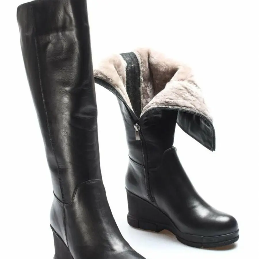 Women Boots Fast Step Genuine Leather & Shearling Women'S Wedge Heel Boots 407 Kza3314
Women Boots Fast Step Genuine Leather & Shearling Women'S Wedge Heel Boots 407 Kza3314