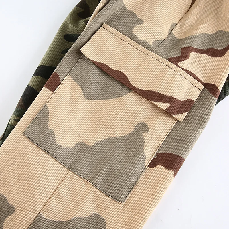 2020 New Autumn Summer Full Length Cargo Pants Two-color Poclet Green and Khaki Camouflage Full Length Women Trousers Streetwear
2020 New Autumn Summer Full Length Cargo Pants Two-color Poclet Green and Khaki Camouflage Full Length Women Trousers Streetwear