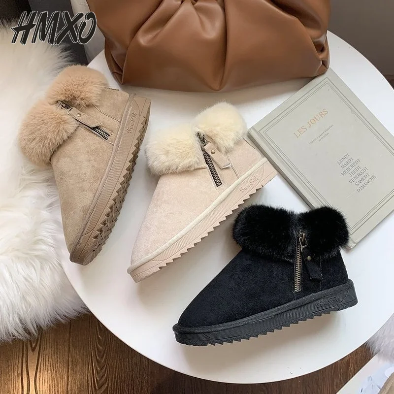 Snow Boots Women New Thick Velvet Large Size Winter Fashion Warmth one-step Short Boots Cotton Shoes Women's Cotton Shoes
Snow Boots Women New Thick Velvet Large Size Winter Fashion Warmth one-step Short Boots Cotton Shoes Women's Cotton Shoes