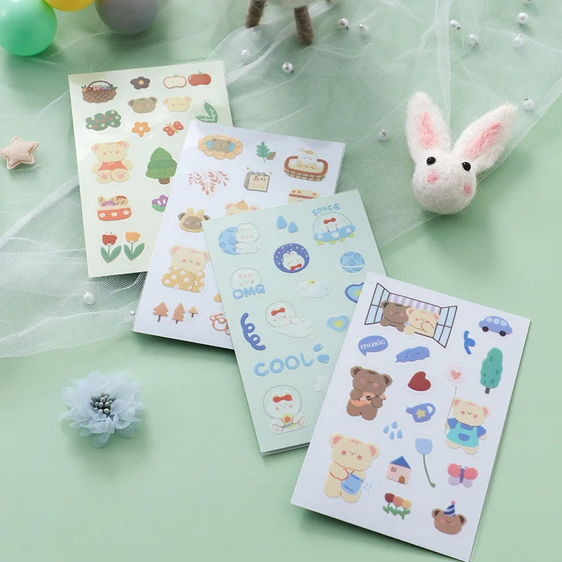 Kawaii Cartoon Animals Stickers Pet Bear Rabbits Diary Sticker Scrapbook Decoration Stationery Stickers Home Decoration Supplies 
Kawaii Cartoon Animals Stickers Pet Bear Rabbits Diary Sticker Scrapbook Decoration Stationery Stickers Home Decoration Supplies