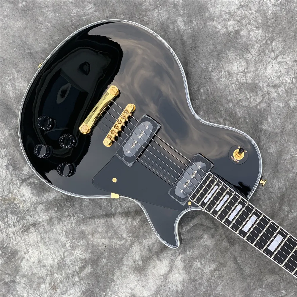 free shipping New High quality P90 pickups guitar black gold Guitars guitarra
free shipping New High quality P90 pickups guitar black gold Guitars guitarra