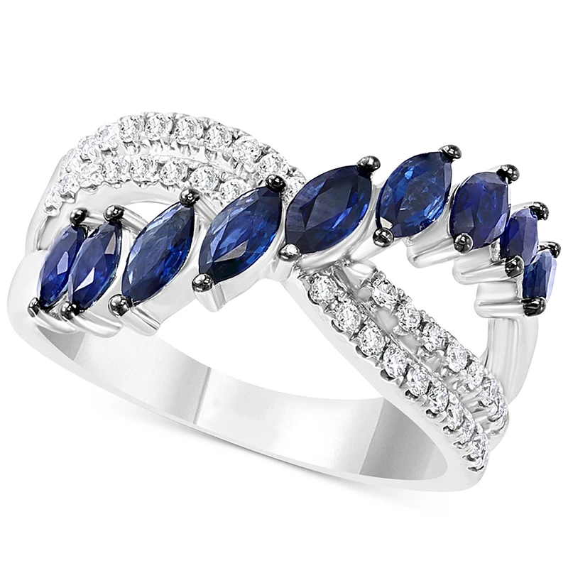 New Designer Dark Blue Zircon Cross White Zircon Rings For Women Luxury Silver Color Female Jewelry Birthstone Party Gifts
New Designer Dark Blue Zircon Cross White Zircon Rings For Women Luxury Silver Color Female Jewelry Birthstone Party Gifts