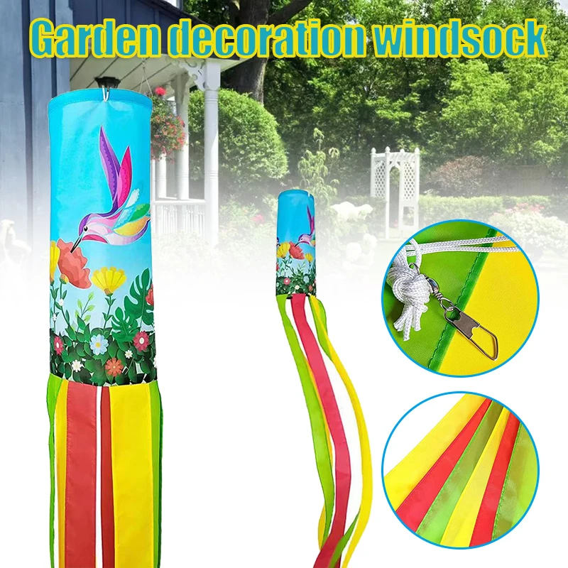 Windsock с 6 ремешками и хвостом 150 см, динамический подвесной уличный декор с колибри и цветочным узором для сада, газона GHS99
Windsock с 6 ремешками и хвостом 150 см, динамический подвесной уличный декор с колибри и цветочным узором для сада, газона GHS99