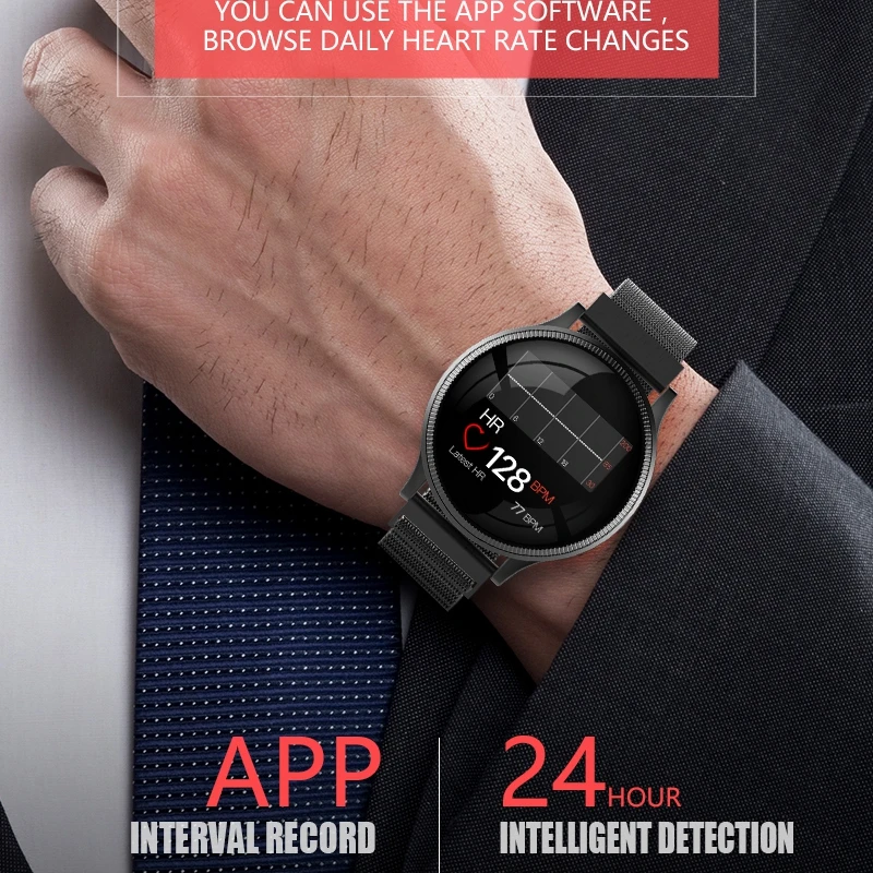 MK08 Smart Watch Men Wristband Metal Color Round Screen Heart Rate Blood Pressure Monitoring Sports Smartwatch Reloj Inteligente
MK08 Smart Watch Men Wristband Metal Color Round Screen Heart Rate Blood Pressure Monitoring Sports Smartwatch Reloj Inteligente