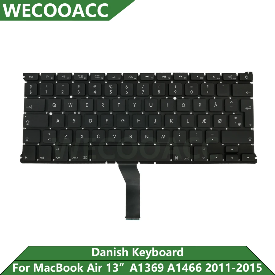 New Replacement A1369 A1466 Keyboard For Macbook Air 13" Denmark Danish Keyboard 2011 2012 2013 2014 2015 2017 Years
New Replacement A1369 A1466 Keyboard For Macbook Air 13" Denmark Danish Keyboard 2011 2012 2013 2014 2015 2017 Years