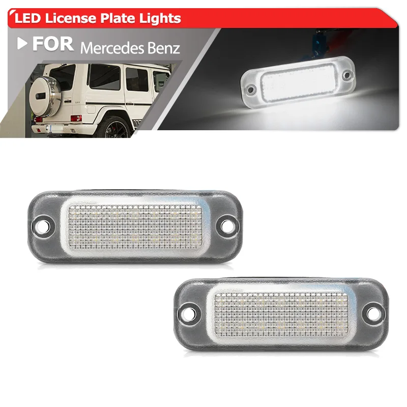 Без ошибок для Mercedes Benz W463 G-Wagon 2012 2013 2014 2015 2016 2017 2018, Автомобильный задний светодиодный номерной знак, комплект освесветильник
Без ошибок для Mercedes Benz W463 G-Wagon 2012 2013 2014 2015 2016 2017 2018, Автомобильный задний светодиодный номерной знак, комплект освесветильник