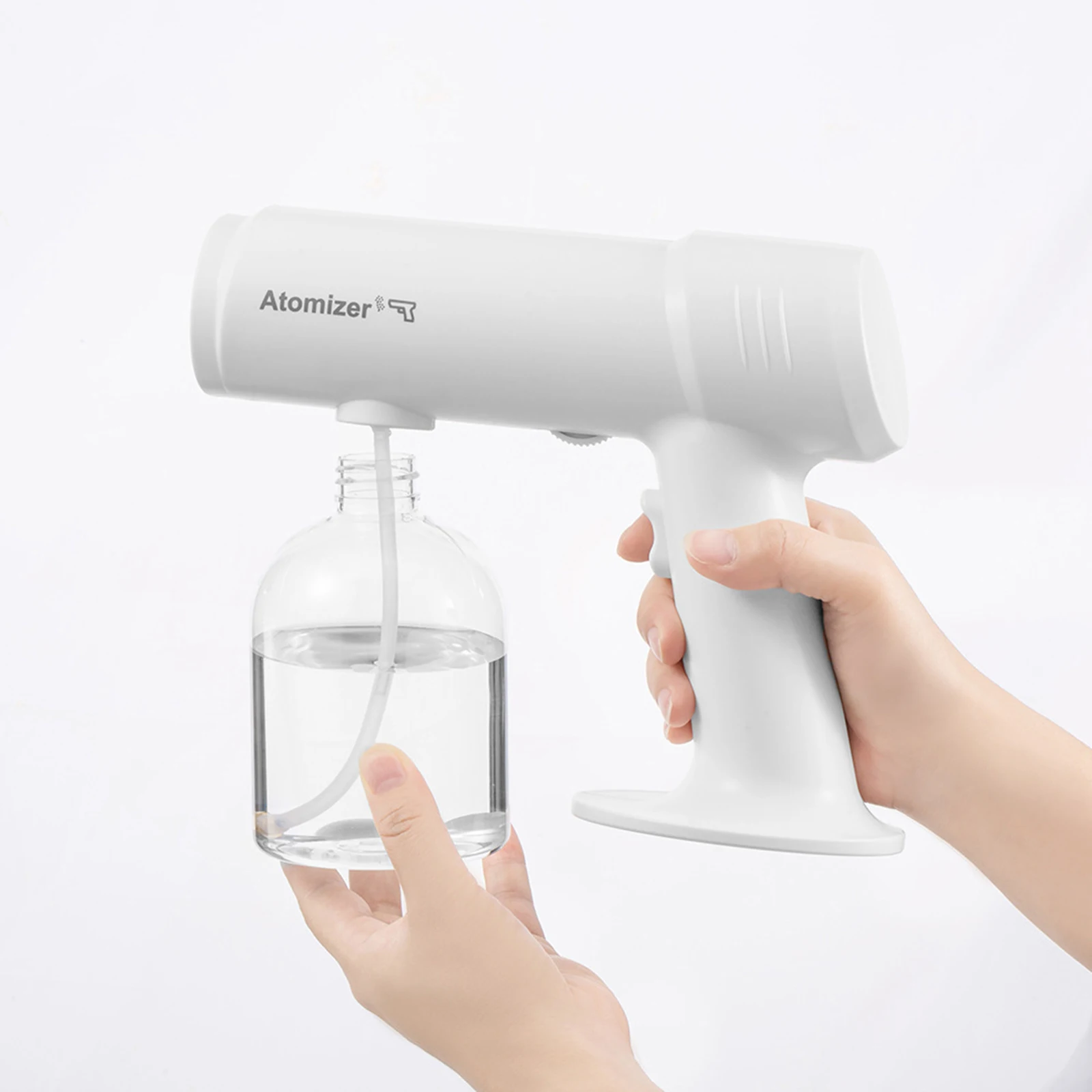 USB Wireless Disinfectant Atomizer Spray Gun with Blue Light Electric Adjustable Mist Maker for Home Garden Hotel 1200mAh 300ml 
USB Wireless Disinfectant Atomizer Spray Gun with Blue Light Electric Adjustable Mist Maker for Home Garden Hotel 1200mAh 300ml