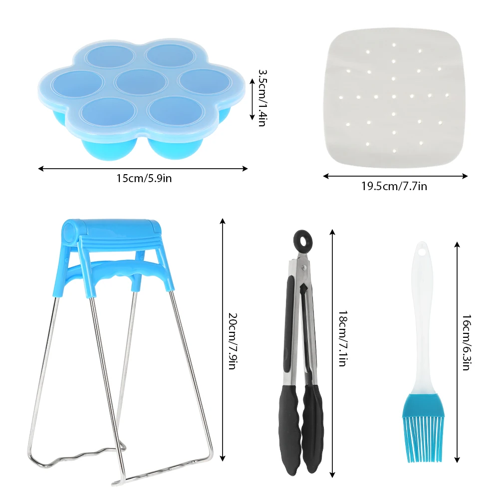 12 Pcs/set 8 Inch Air Fryer Accessories Kitchen Pizza Tray Grill Toast Rack Steam Rack Insulation Pad Home Kitchen Cooking Tool 
12 Pcs/set 8 Inch Air Fryer Accessories Kitchen Pizza Tray Grill Toast Rack Steam Rack Insulation Pad Home Kitchen Cooking Tool