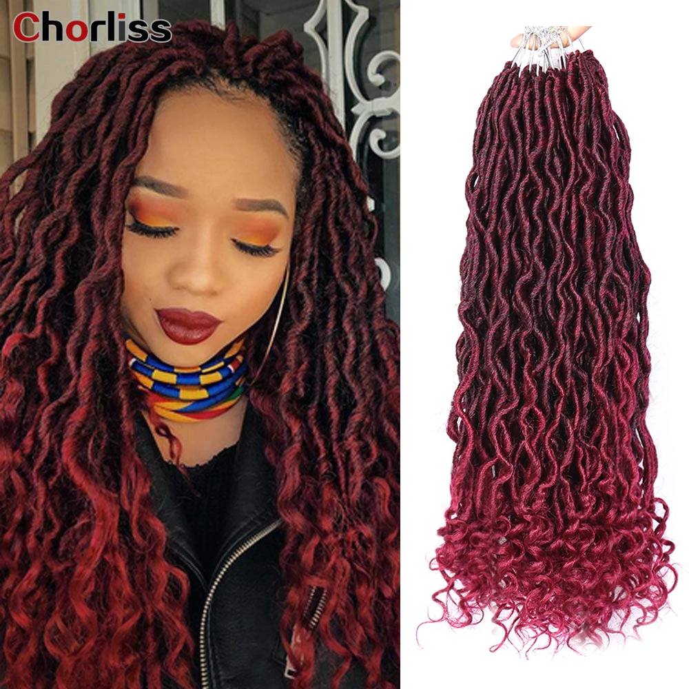 Goddess Faux Locs Synthetic Braid Crochet Braid Hair Bouncy River Loc With Curly End Pre Looped Braiding Hair Extensions Rainbow
Goddess Faux Locs Synthetic Braid Crochet Braid Hair Bouncy River Loc With Curly End Pre Looped Braiding Hair Extensions Rainbow