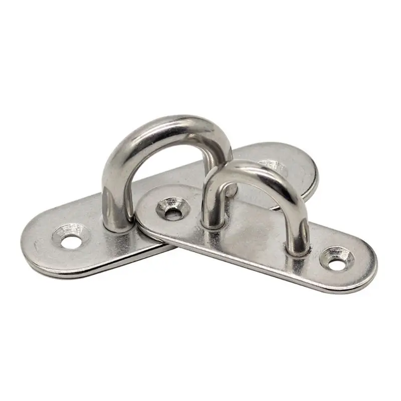 2pcs 304 Stainless Steel Oval Pad Eye Plate Marine Hardware Deck U-shaped Hook Loop
2pcs 304 Stainless Steel Oval Pad Eye Plate Marine Hardware Deck U-shaped Hook Loop
