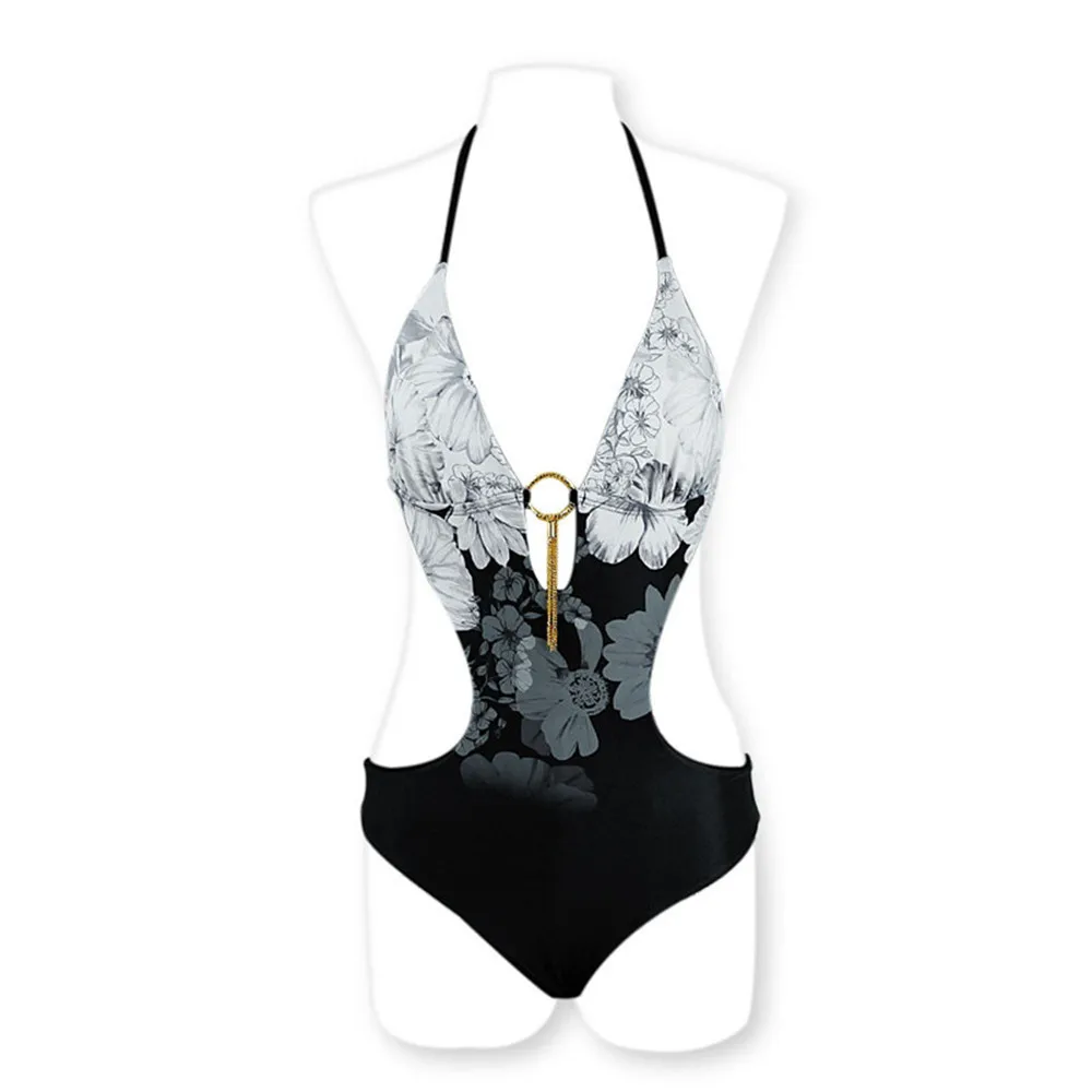 Bikini Swimsuit Ladies Sexy Open Back Cover Belly Slimming One-Piece Printed Swimsuit
Bikini Swimsuit Ladies Sexy Open Back Cover Belly Slimming One-Piece Printed Swimsuit