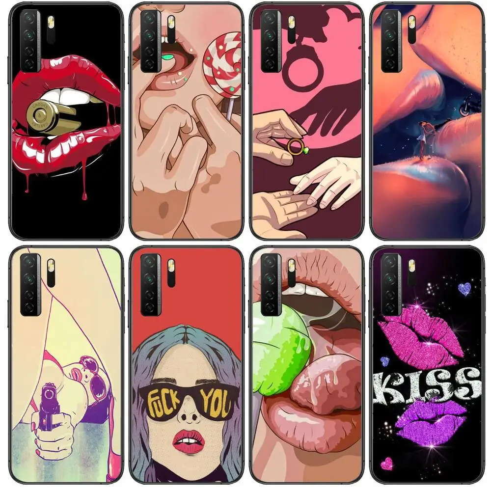 Fashion girl Sexy lips Black Soft Cover The Pooh For Huawei Nova 8 7 6 SE 5T 7i 5i 5Z 5 4 4E 3 3i 3E 2i Pro Phone Case cases
Fashion girl Sexy lips Black Soft Cover The Pooh For Huawei Nova 8 7 6 SE 5T 7i 5i 5Z 5 4 4E 3 3i 3E 2i Pro Phone Case cases