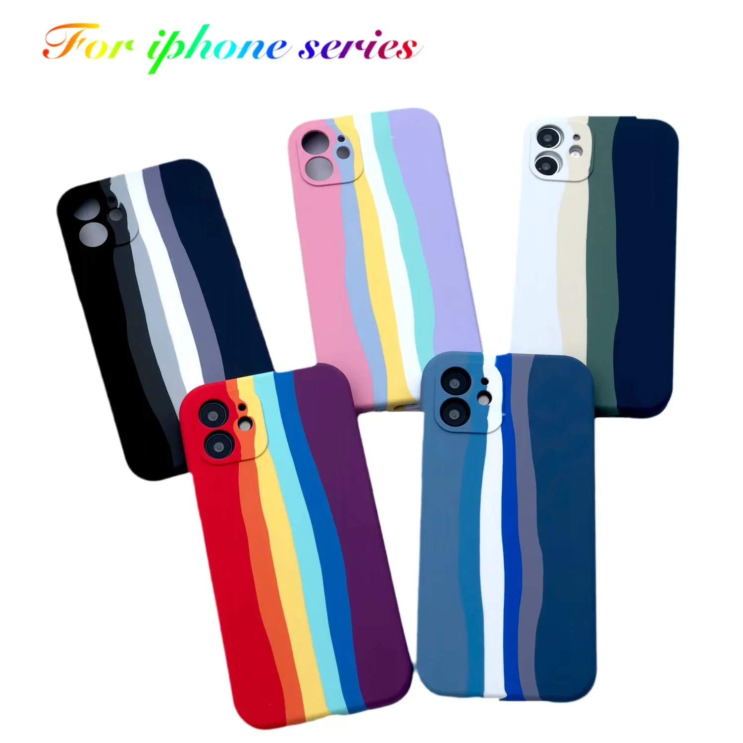 Rainbow Phone Case for iphone 6 8 Plus X XR 11 12 13 Pro Max Silicone Color Drew Cute Back Cover Quality Colorful Protect Shell
Rainbow Phone Case for iphone 6 8 Plus X XR 11 12 13 Pro Max Silicone Color Drew Cute Back Cover Quality Colorful Protect Shell