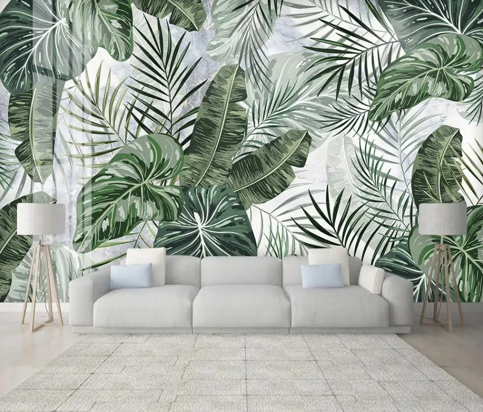 Bacal Custom 3D wallpaper mural modern watercolor green plants living room background wall decoration leaf painting wallpaper
Bacal Custom 3D wallpaper mural modern watercolor green plants living room background wall decoration leaf painting wallpaper