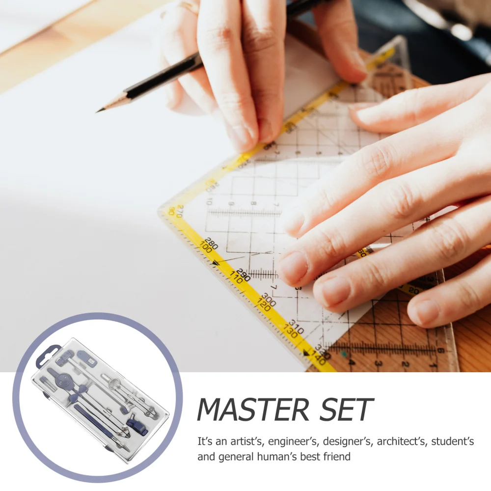 1 Set 7pcs Multi-functional Drawing Compasses Practical Drawing Tools (Blue)
1 Set 7pcs Multi-functional Drawing Compasses Practical Drawing Tools (Blue)